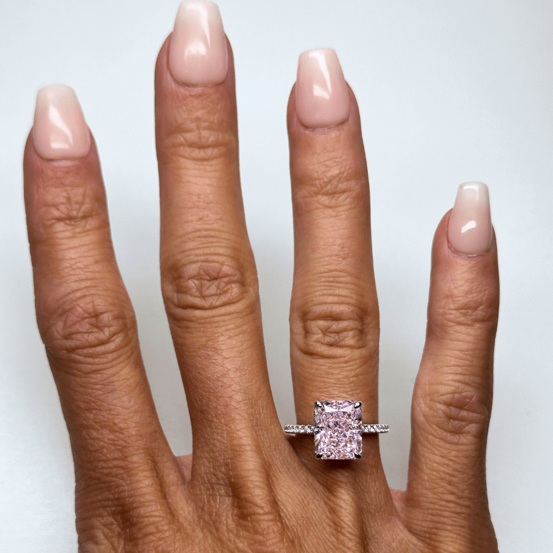 Pink Impression Diamond Ring