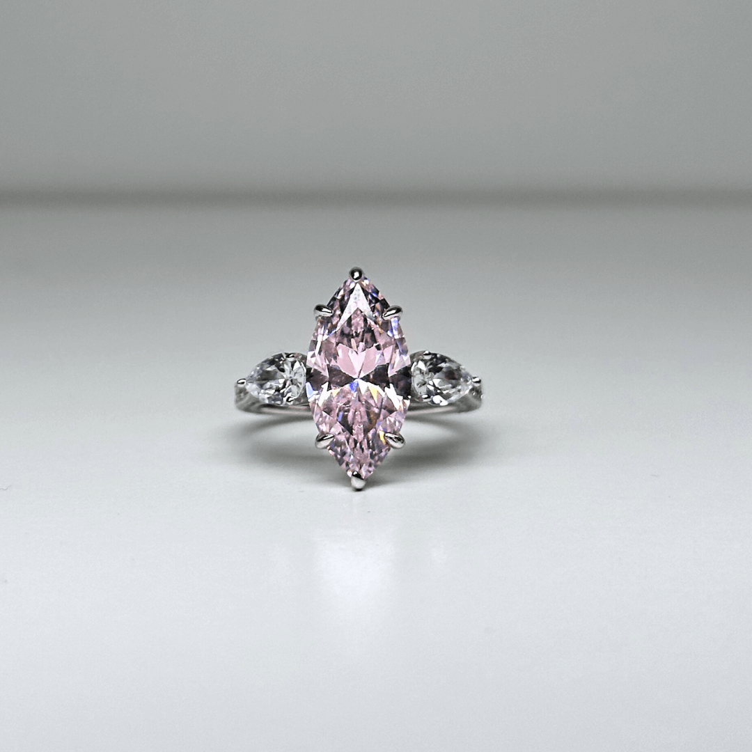 Pink Impression Diamond Ring