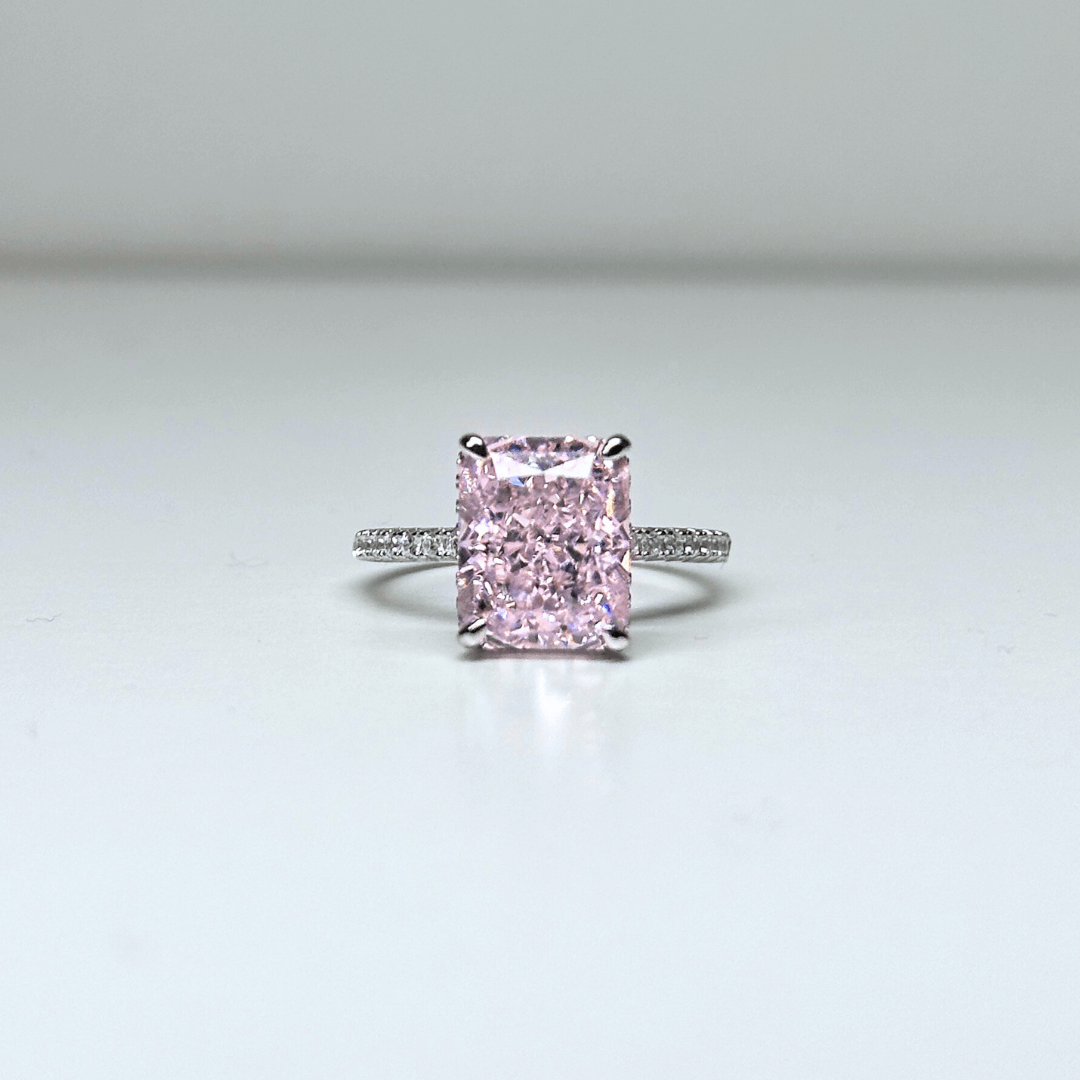 Pink Impression Diamond Ring