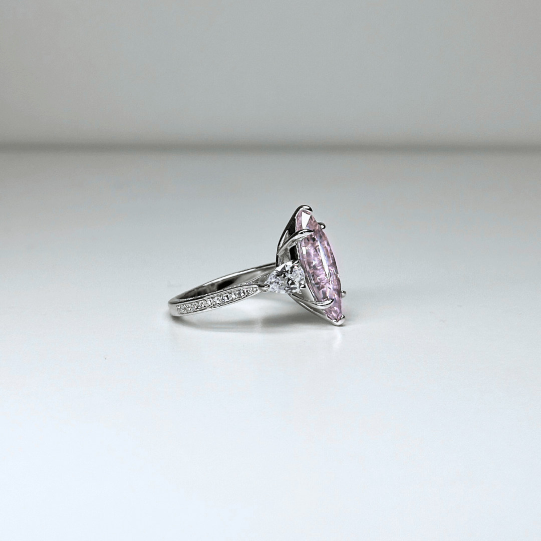 Pink Impression Diamond Ring