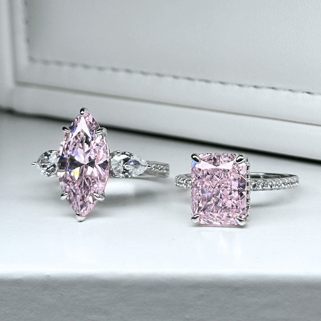 Pink Impression Diamond Ring