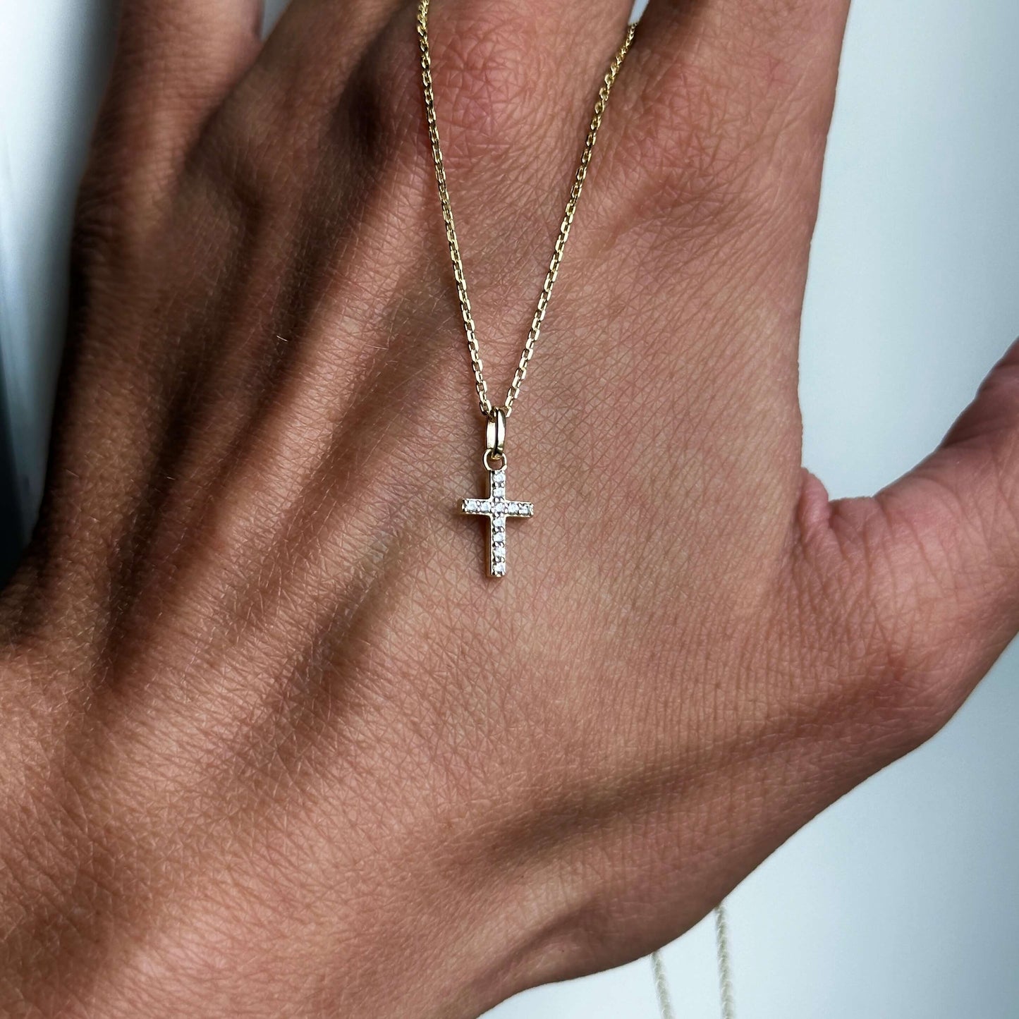 Tiny Cross Necklace