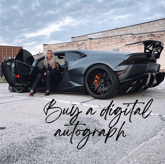 Digital Lambo Lady Autograph